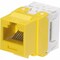 Panduit 1-PORT MOD JACK 110 8W8P UTP, T568A/B CAT6 NETKEY, YELLOW ROHS NK688MYL - alternate 2